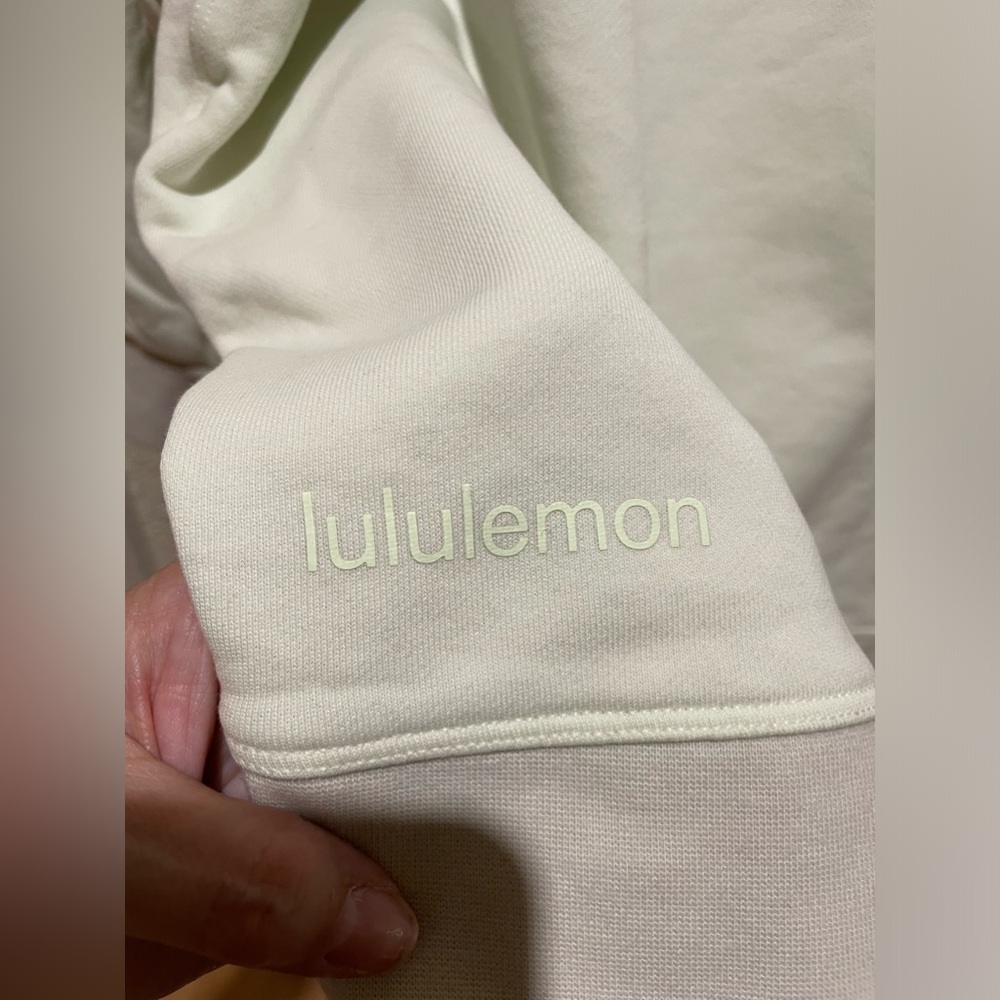 Lululemon Perfectly Oversized Crew Neck Sweater XL/XXL Light Green & Grey - Picture 9 of 9